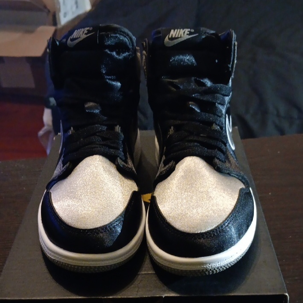 Jordan 1 Retro High OG (PS) "Satin Shadow" Youth 3Y Girls 4.5 NWBOX - Picture 4 of 10